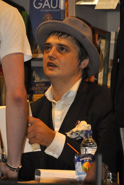 Pete Doherty Book Signing at Waterstones
